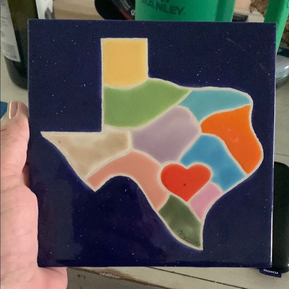 Blue and Yellow Mosaic Kitchen Trivet